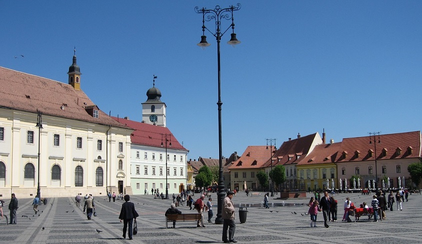 The Main Square in the Old City of Sibiu